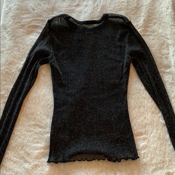 Glitter Mesh Garage top. Size XS. - Picture 3 of 3
